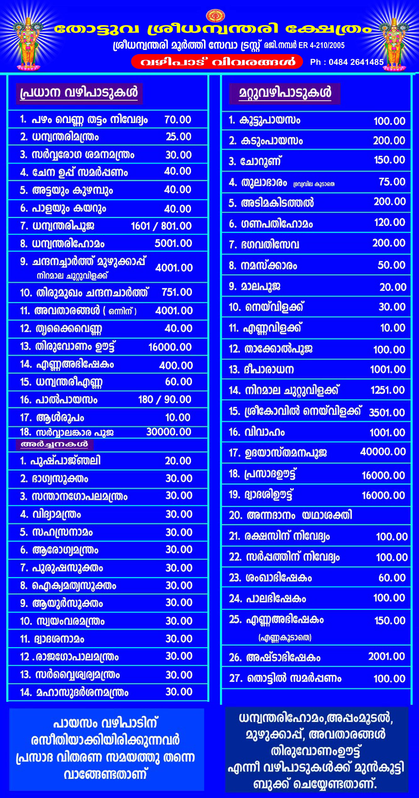 Vazhipadu-dhanwanthari